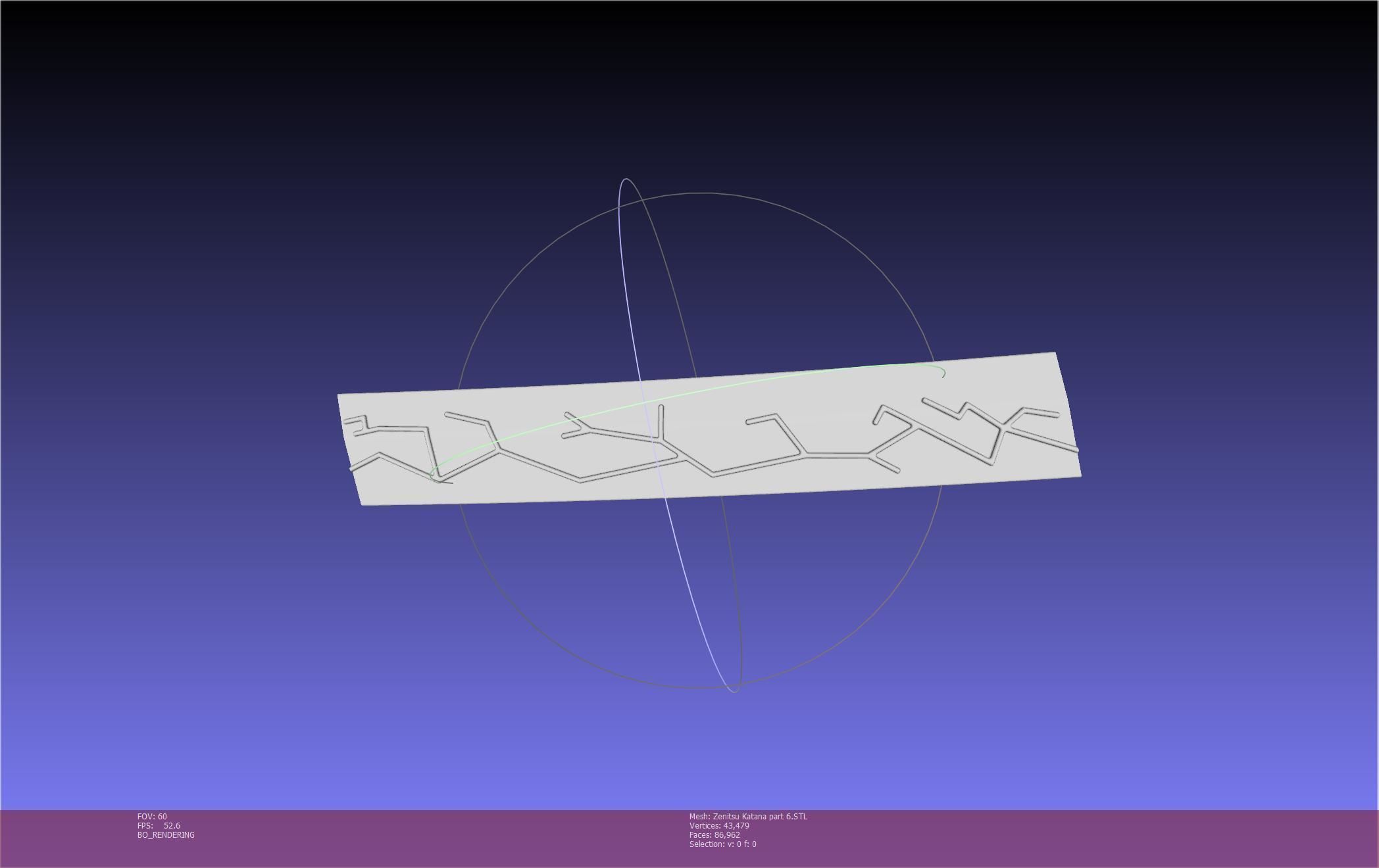 Demon Slayer Zenitsu Katana Printable Model 3D print model_121