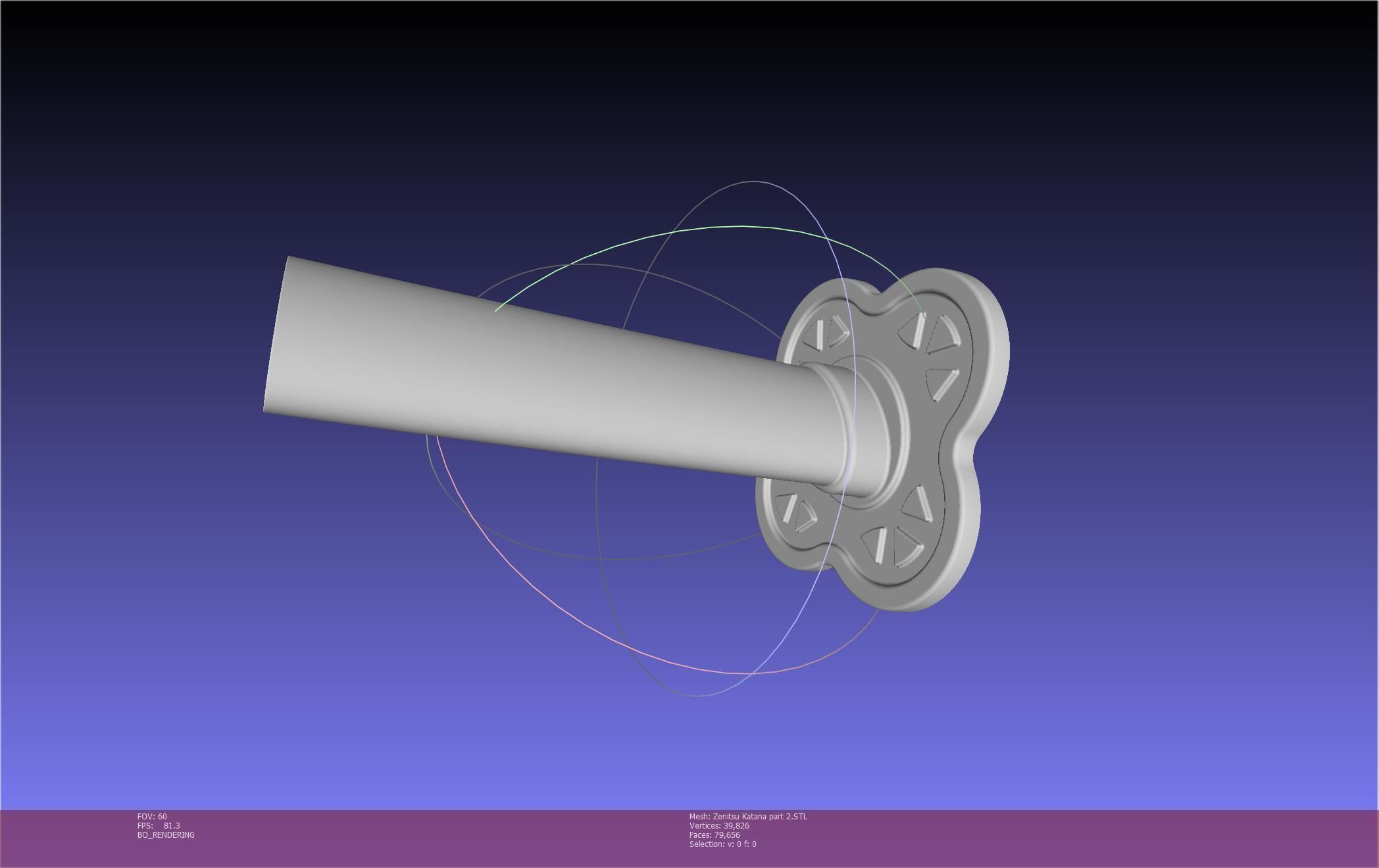 Demon Slayer Zenitsu Katana Printable Model 3D print model_76