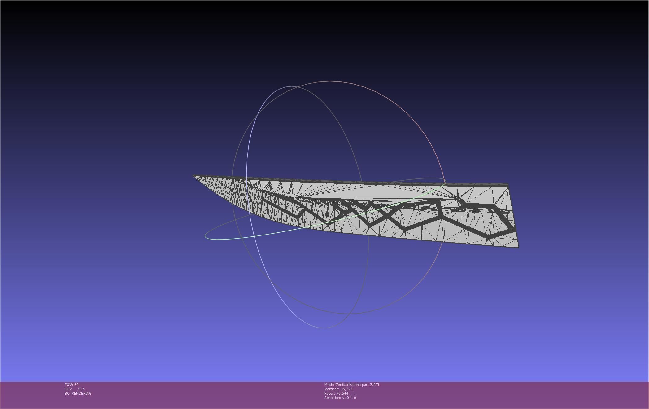 Demon Slayer Zenitsu Katana Printable Model 3D print model_123