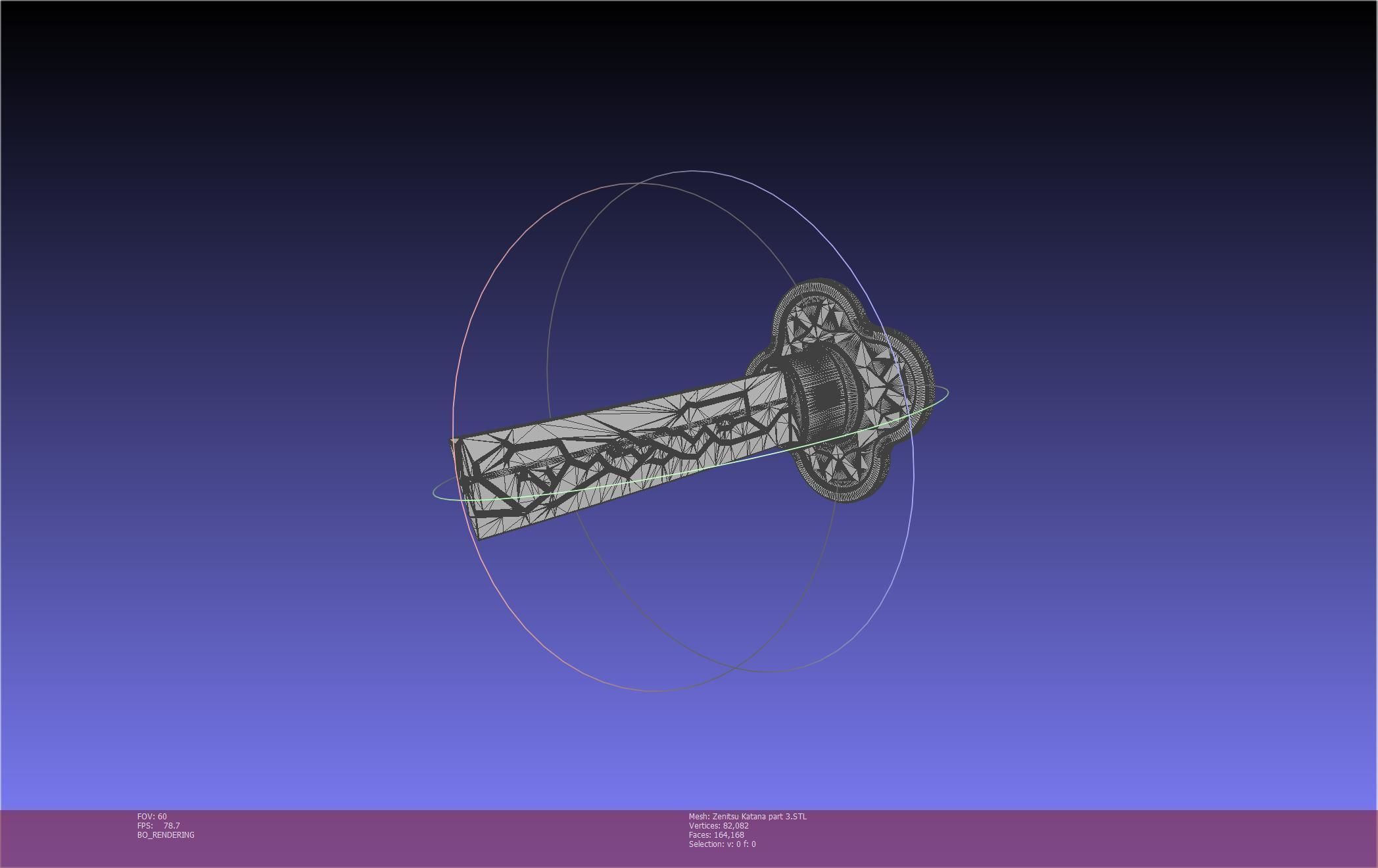 Demon Slayer Zenitsu Katana Printable Model 3D print model_79