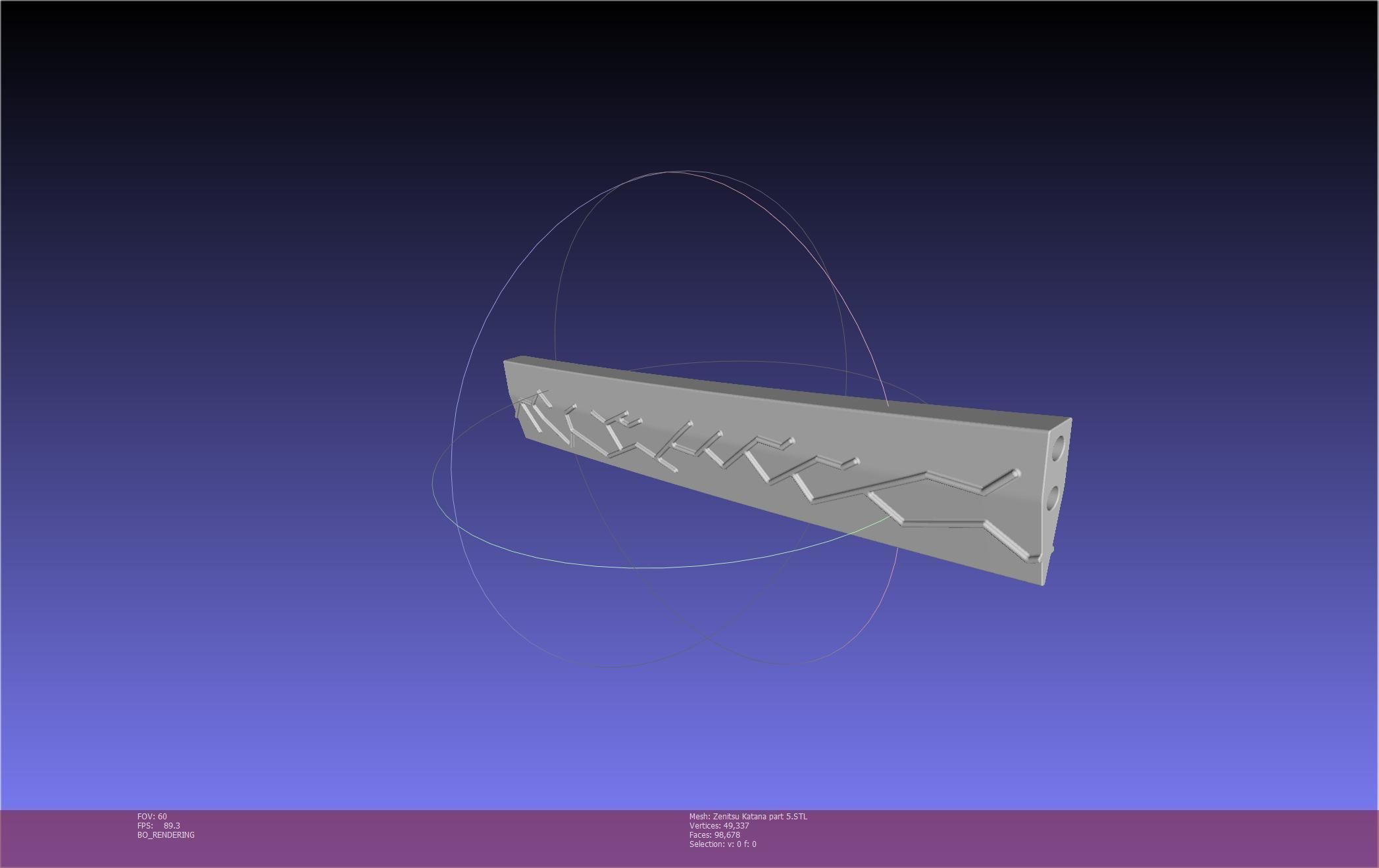 Demon Slayer Zenitsu Katana Printable Model 3D print model_110