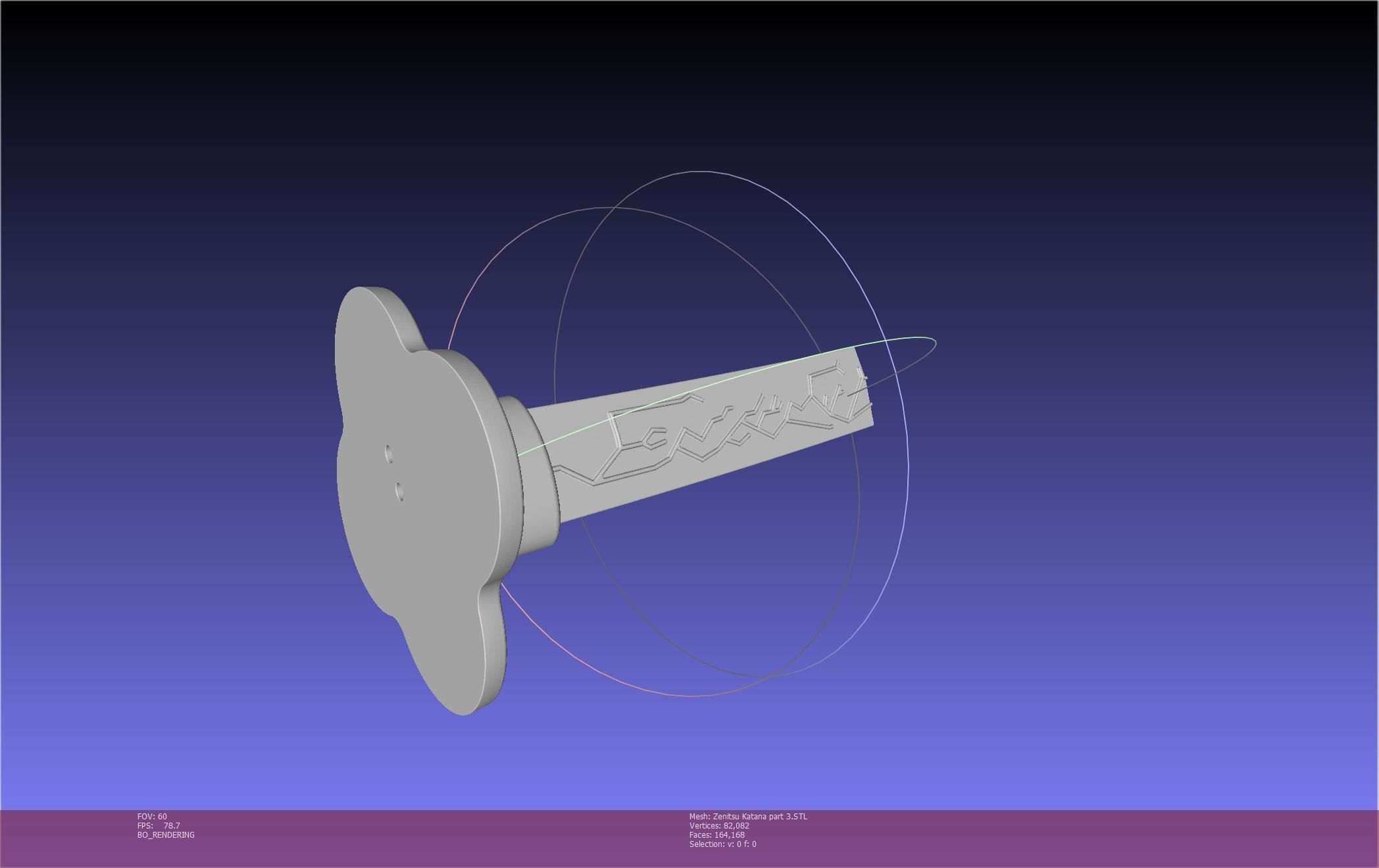 Demon Slayer Zenitsu Katana Printable Model 3D print model_85