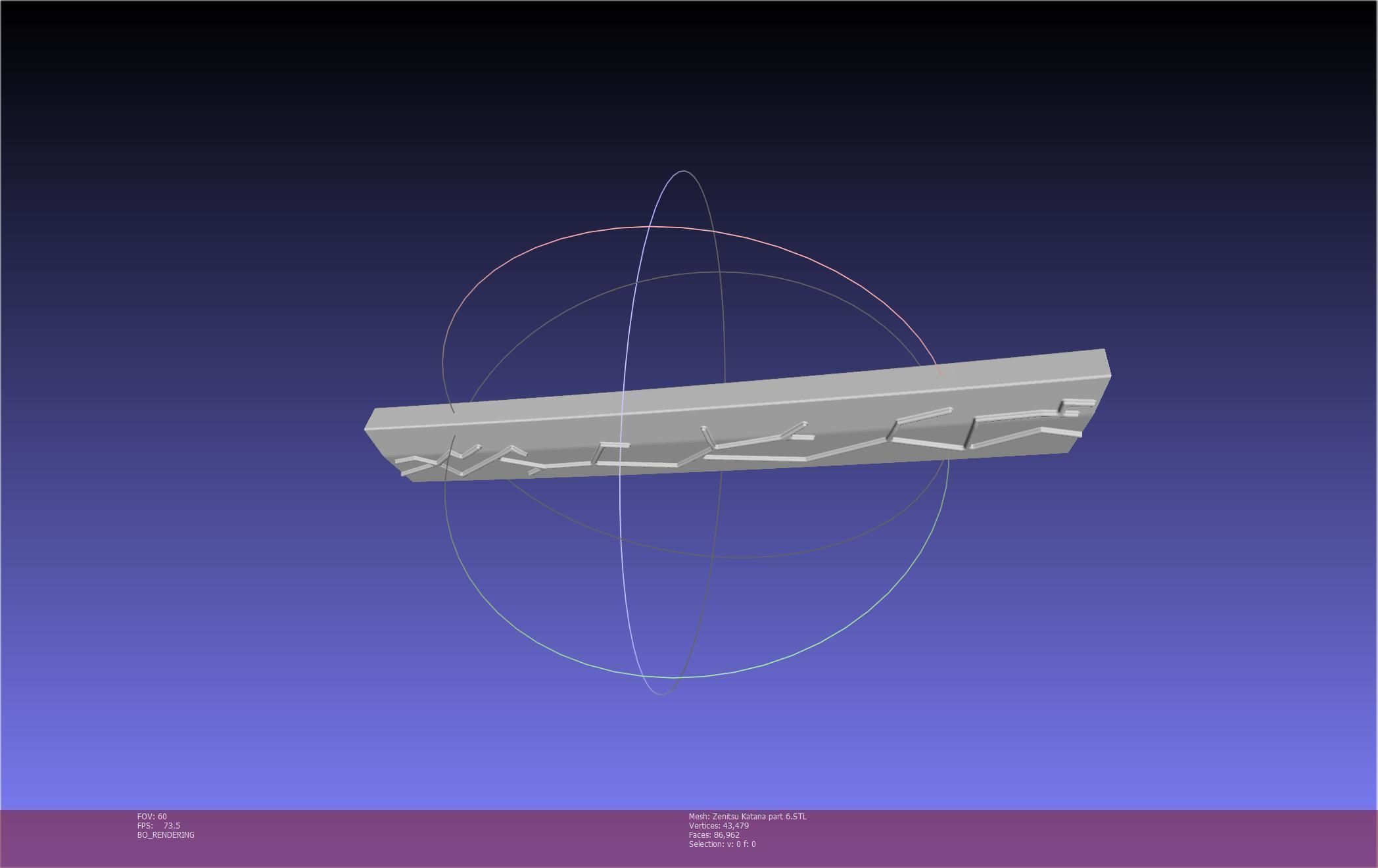 Demon Slayer Zenitsu Katana Printable Model 3D print model_117