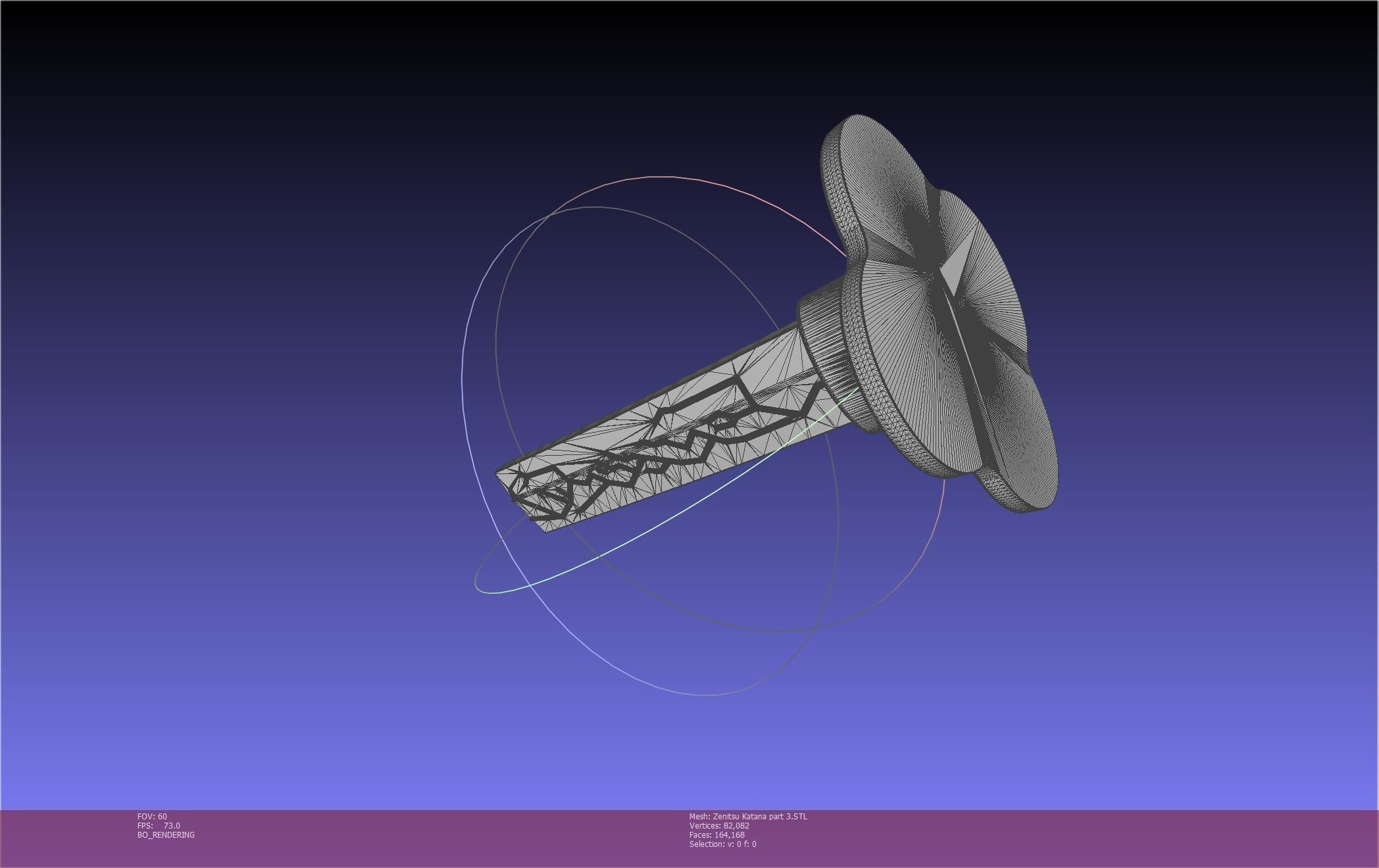 Demon Slayer Zenitsu Katana Printable Model 3D print model_98