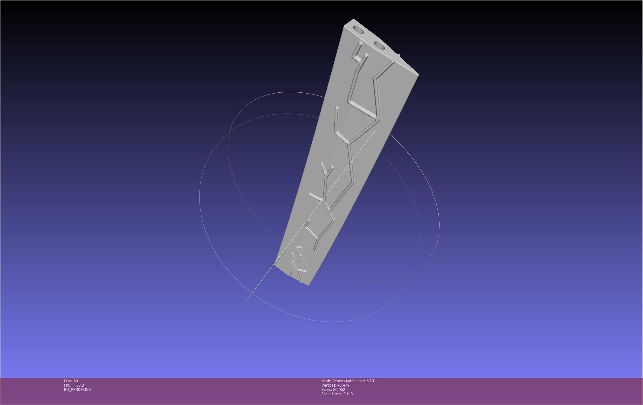 Demon Slayer Zenitsu Katana Printable Model 3D print model_122