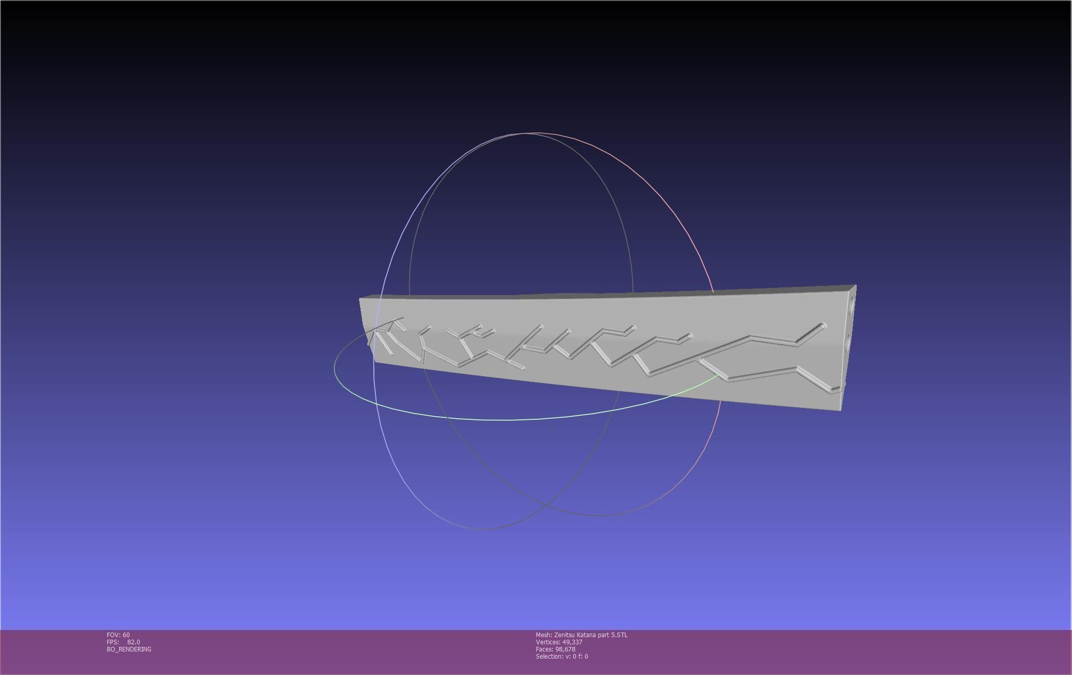 Demon Slayer Zenitsu Katana Printable Model 3D print model_113