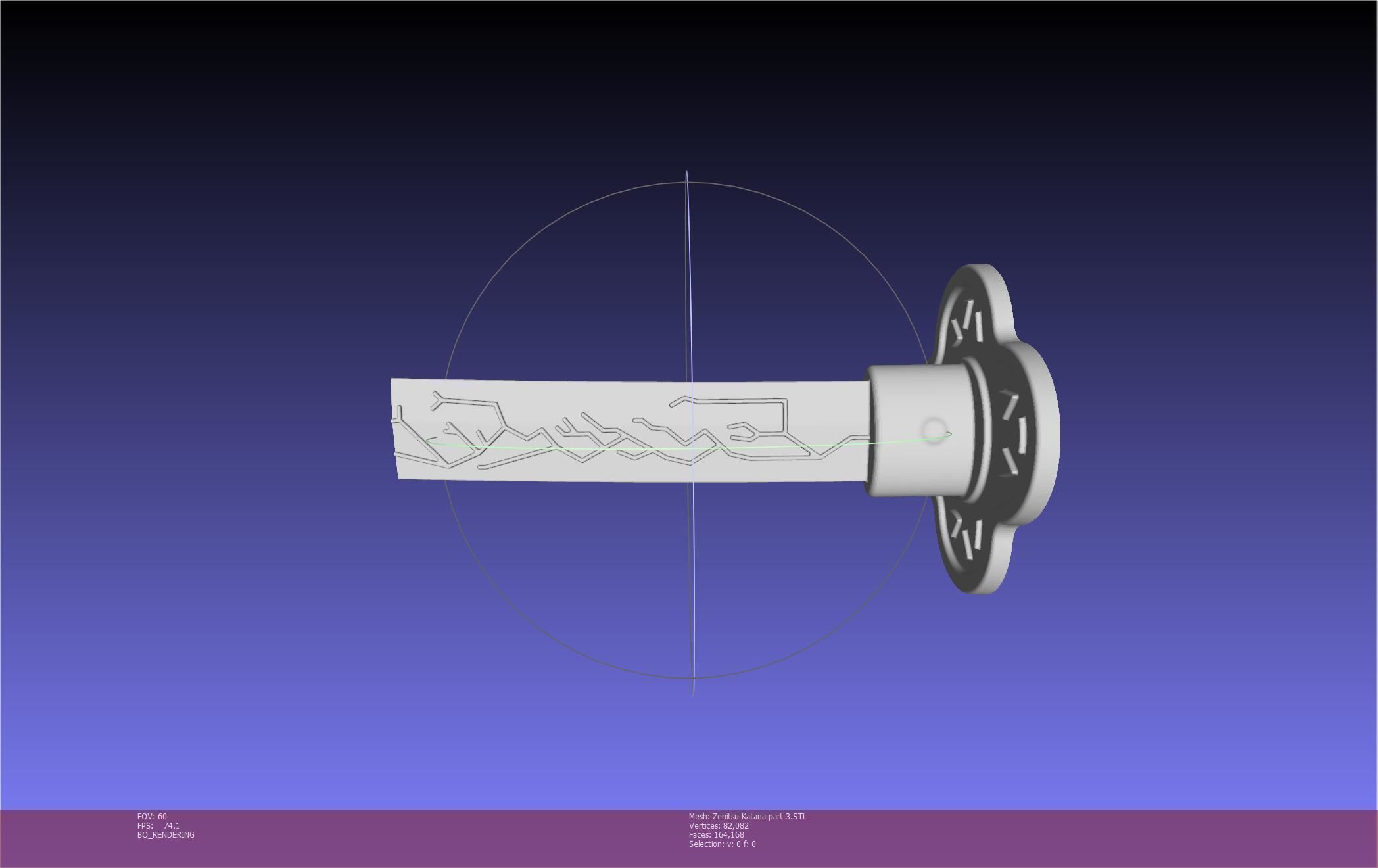 Demon Slayer Zenitsu Katana Printable Model 3D print model_88