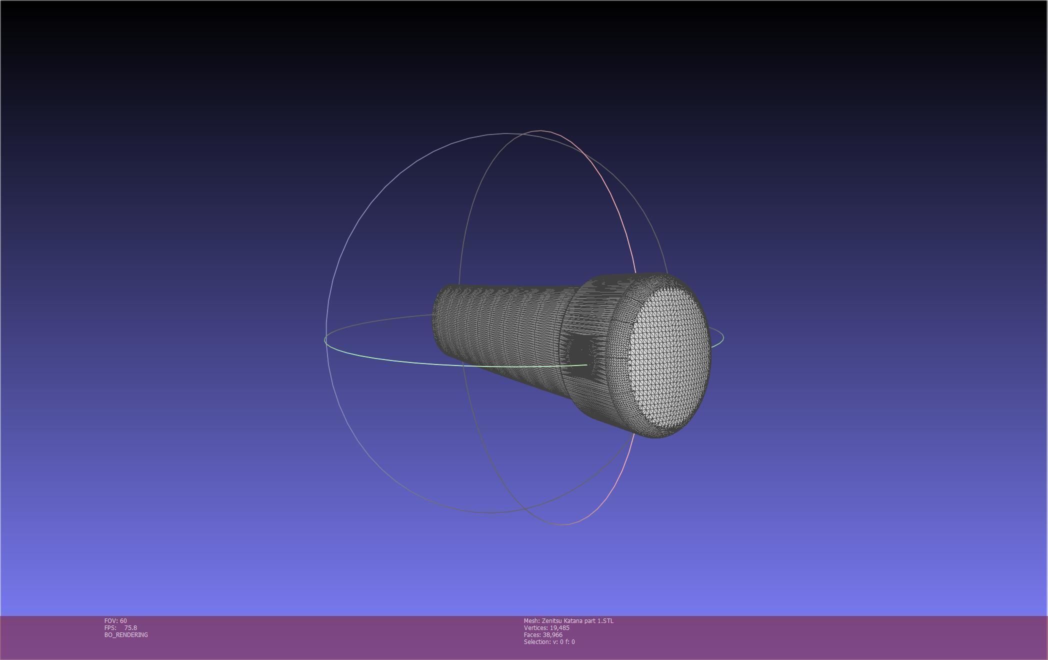 Demon Slayer Zenitsu Katana Printable Model 3D print model_64