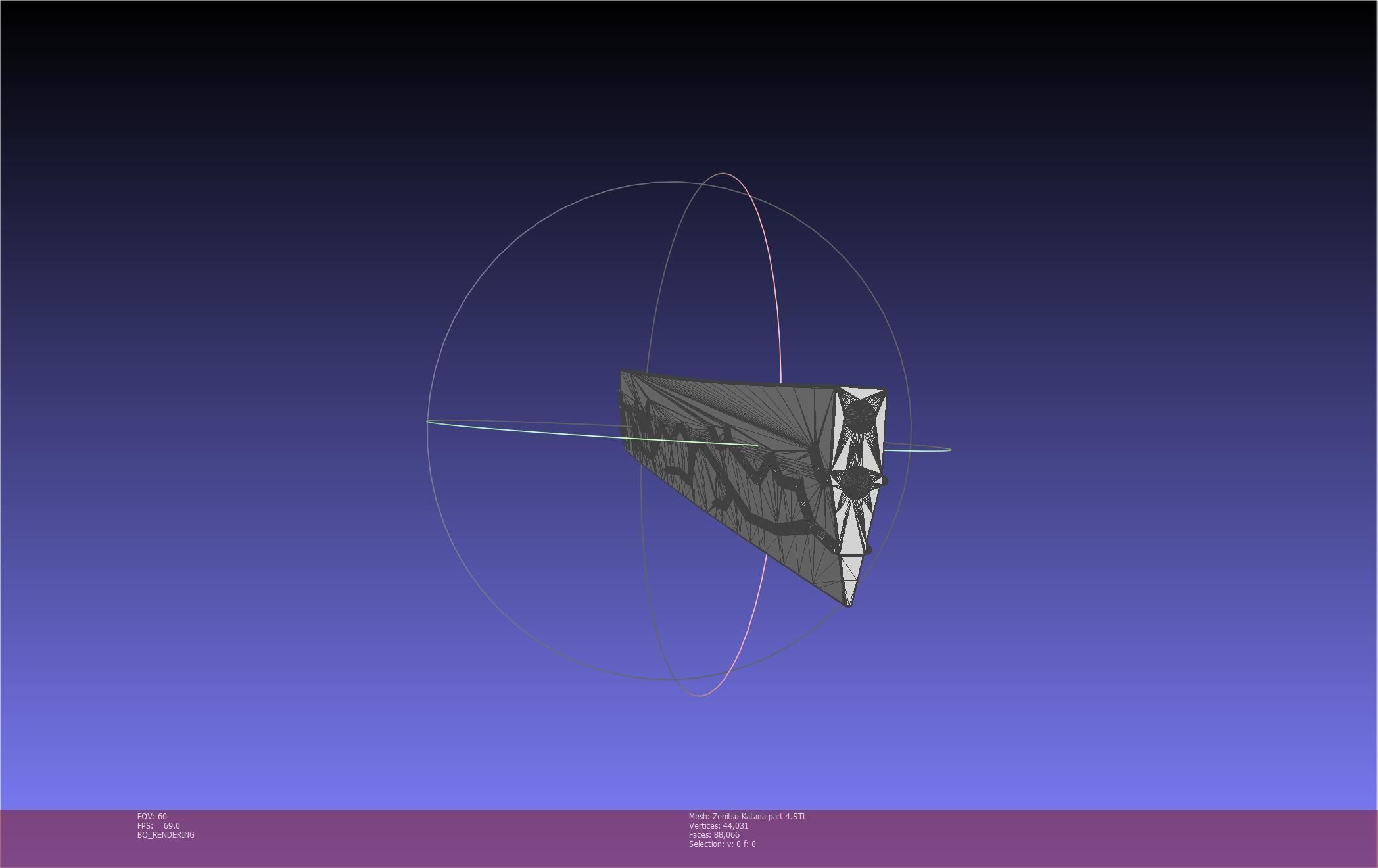 Demon Slayer Zenitsu Katana Printable Model 3D print model_99