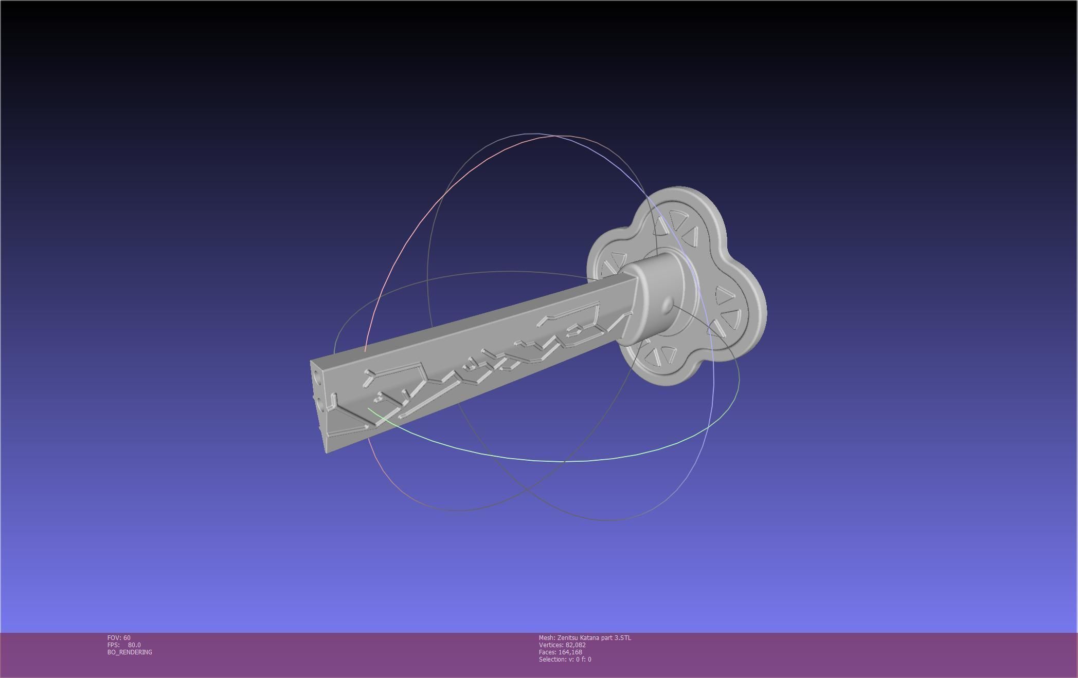 Demon Slayer Zenitsu Katana Printable Model 3D print model_106