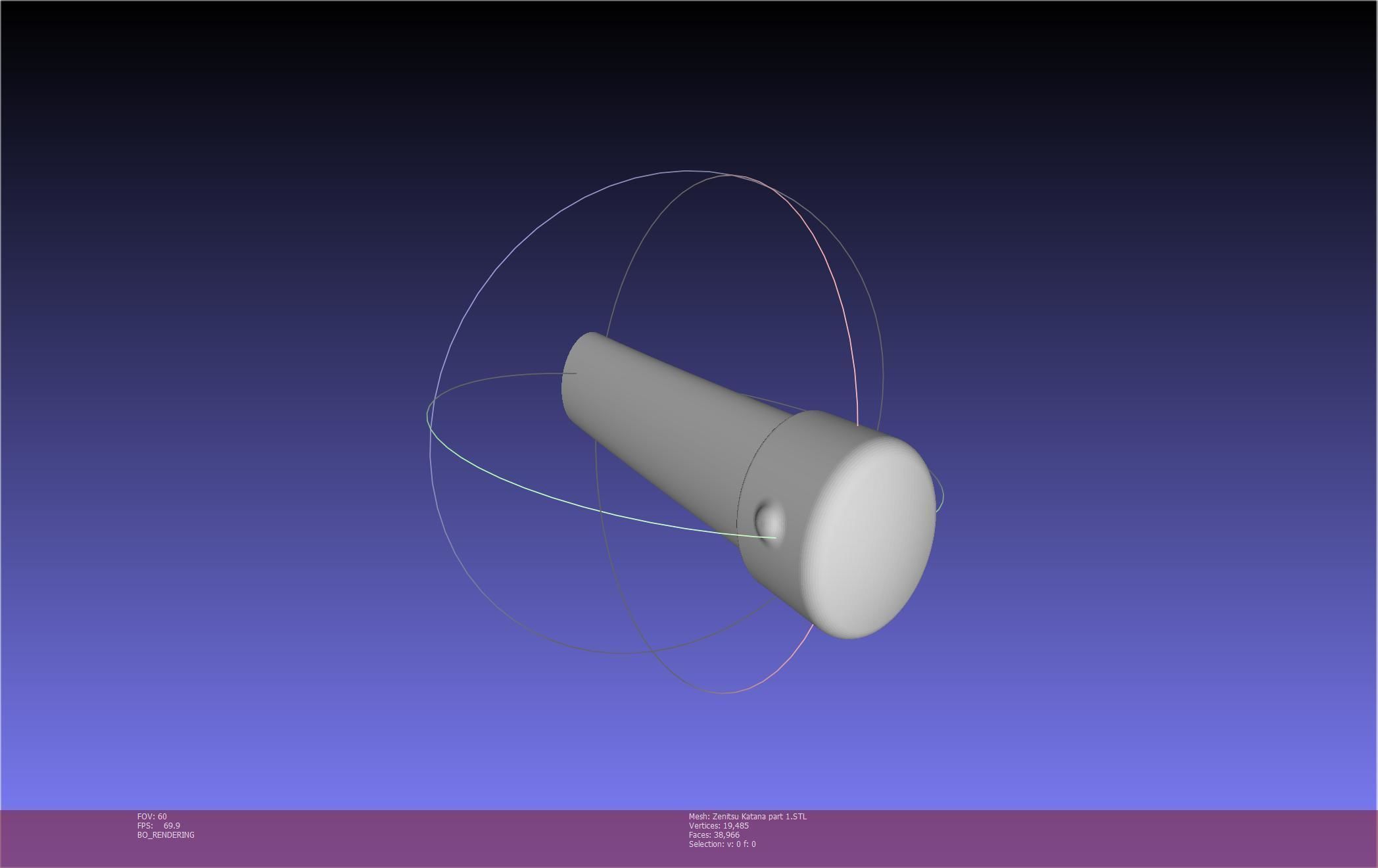 Demon Slayer Zenitsu Katana Printable Model 3D print model_66
