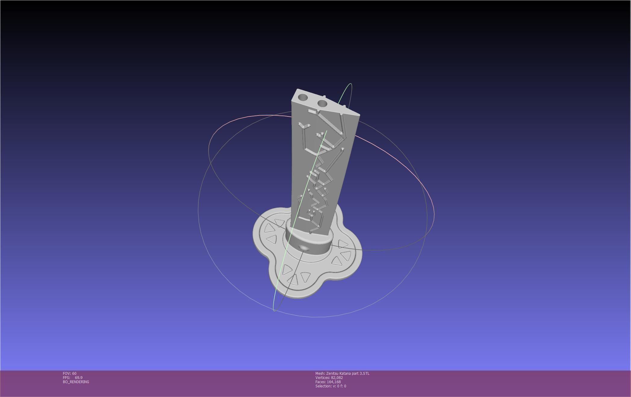 Demon Slayer Zenitsu Katana Printable Model 3D print model_94