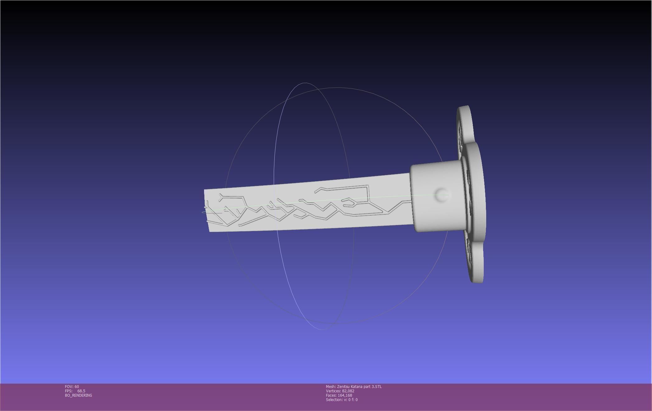 Demon Slayer Zenitsu Katana Printable Model 3D print model_87
