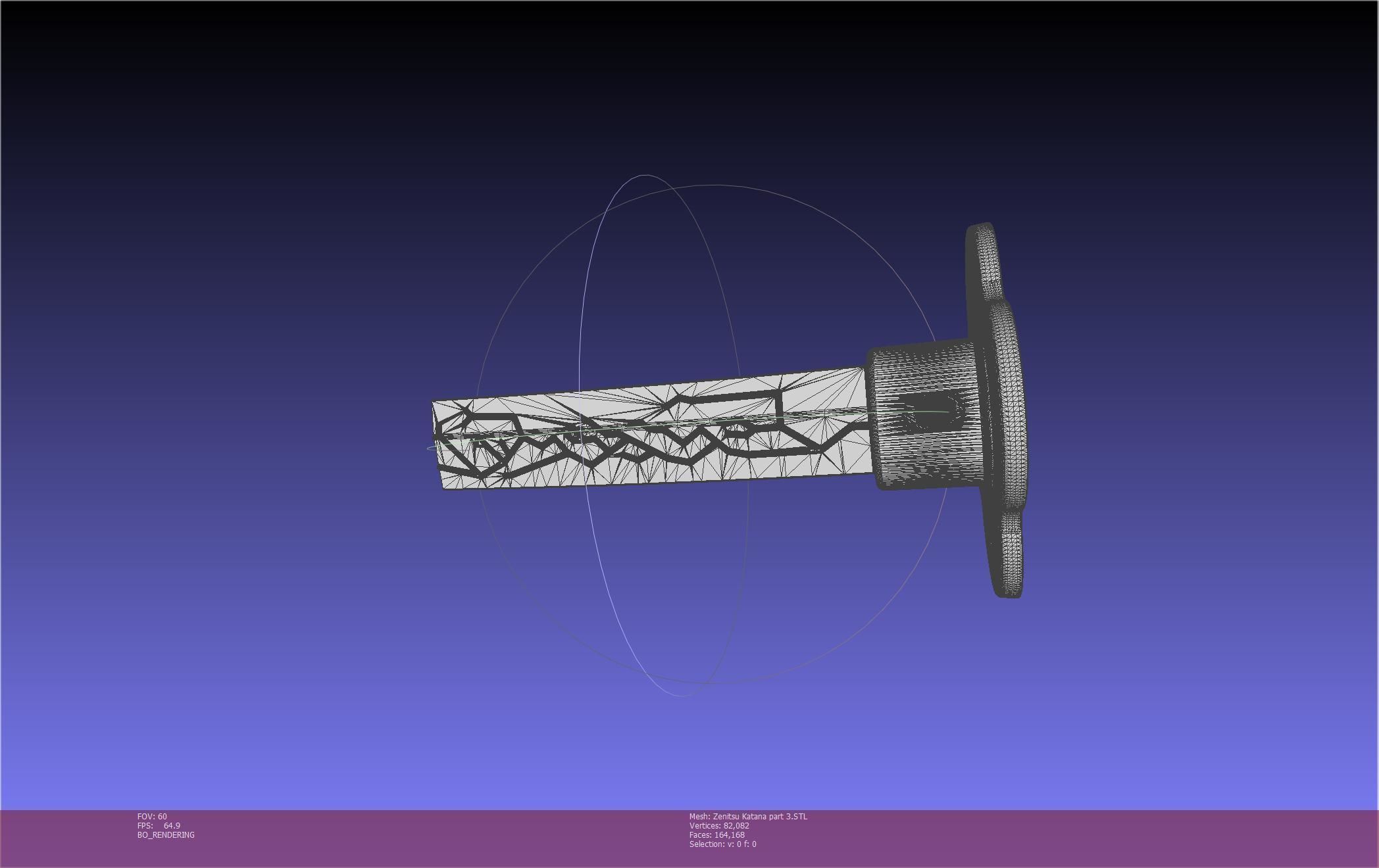 Demon Slayer Zenitsu Katana Printable Model 3D print model_86