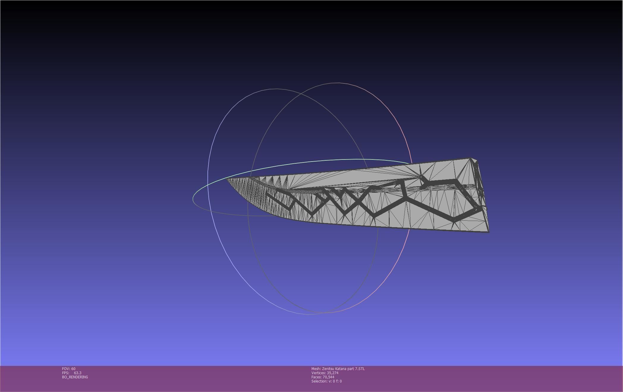 Demon Slayer Zenitsu Katana Printable Model 3D print model_126