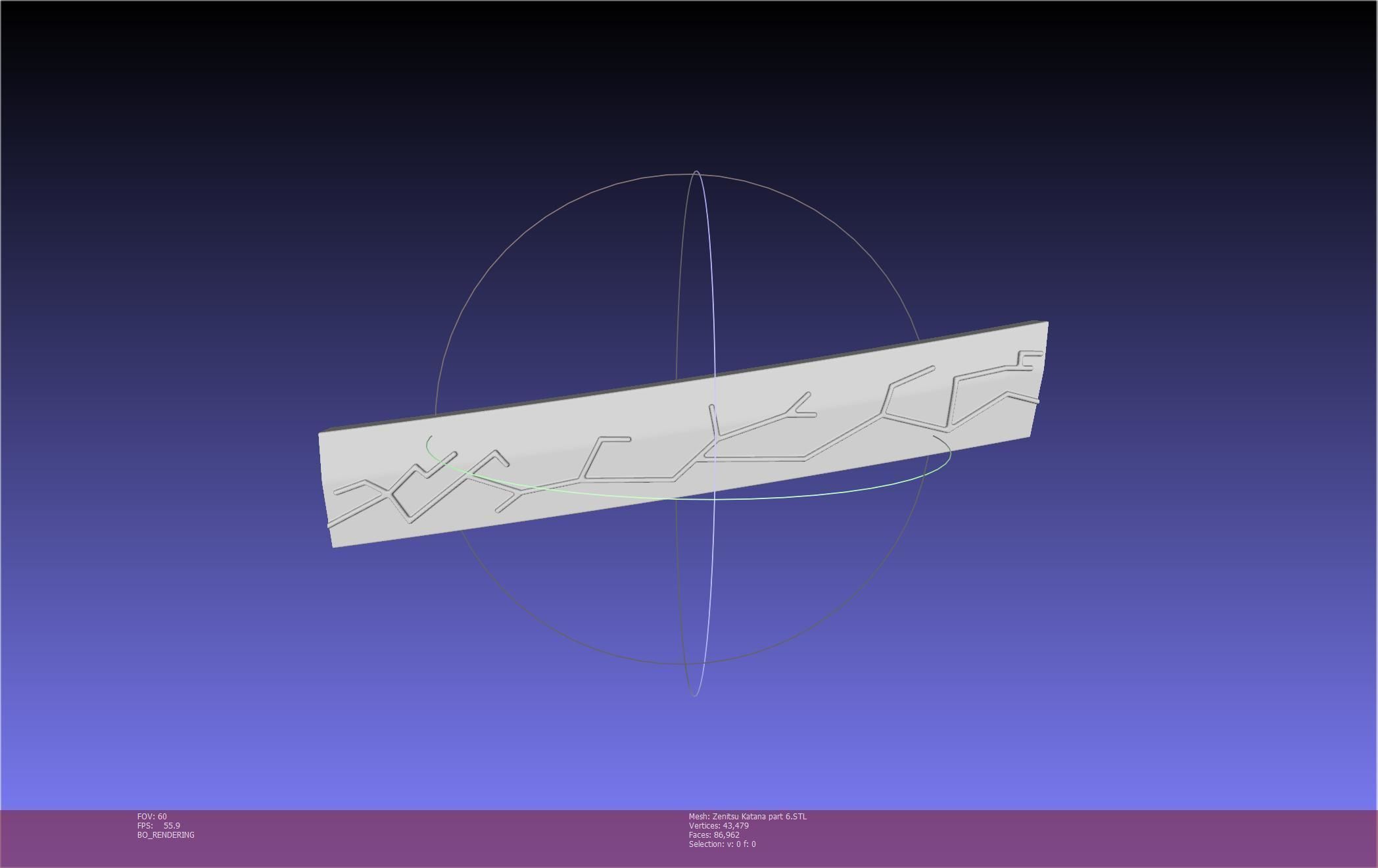 Demon Slayer Zenitsu Katana Printable Model 3D print model_118