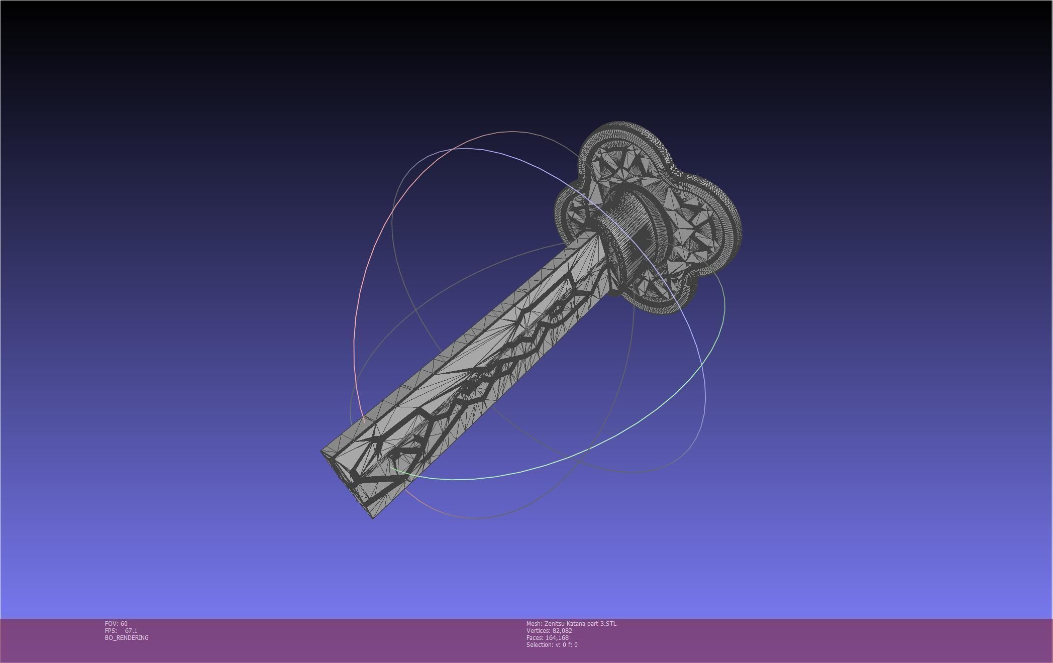 Demon Slayer Zenitsu Katana Printable Model 3D print model_82