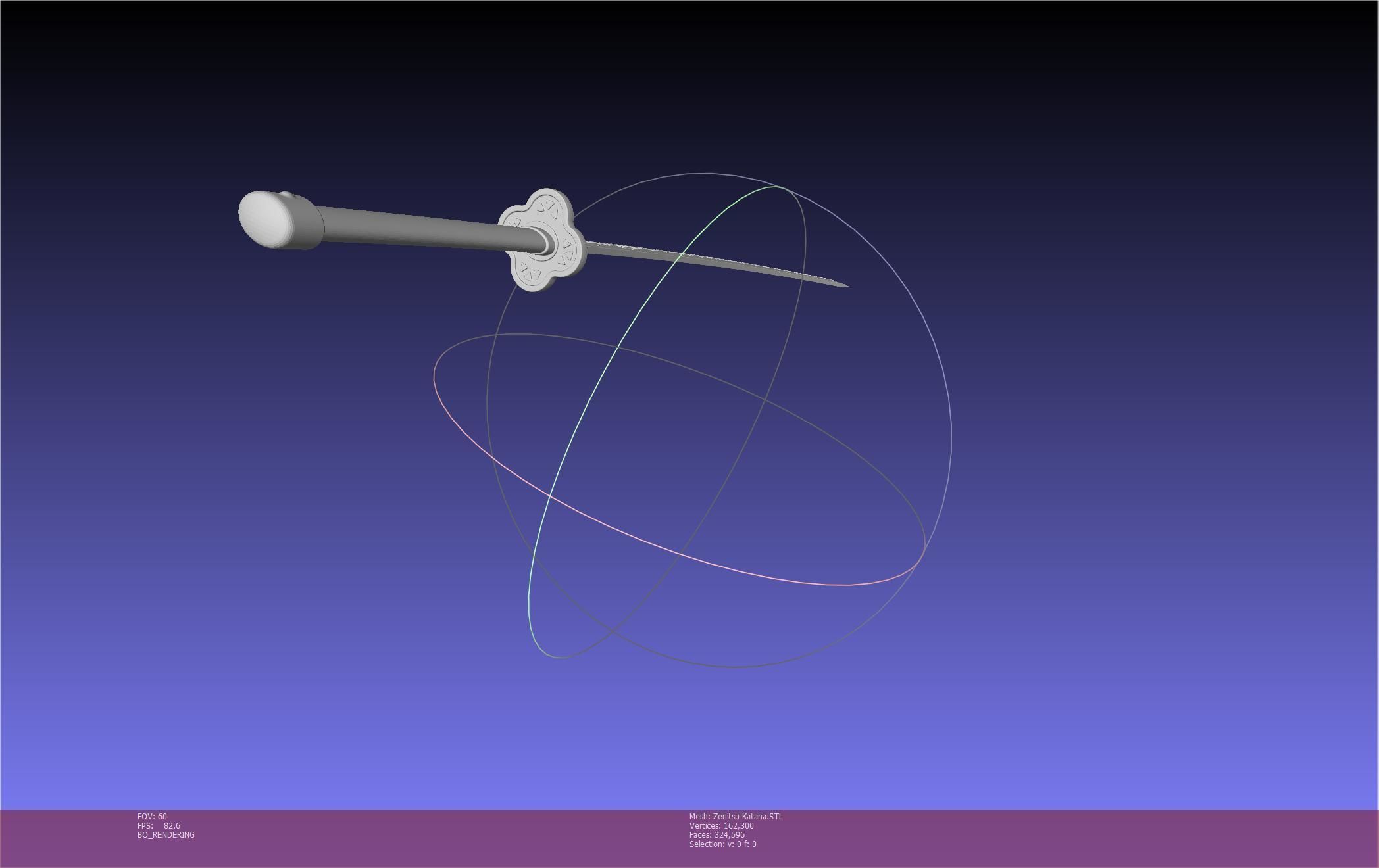 Demon Slayer Zenitsu Katana Printable Model 3D print model_31