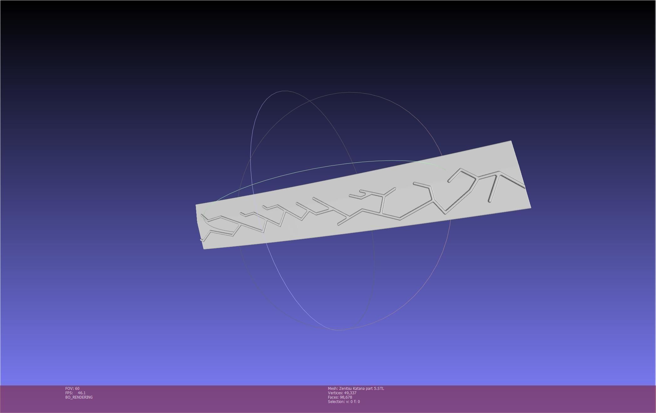 Demon Slayer Zenitsu Katana Printable Model 3D print model_114