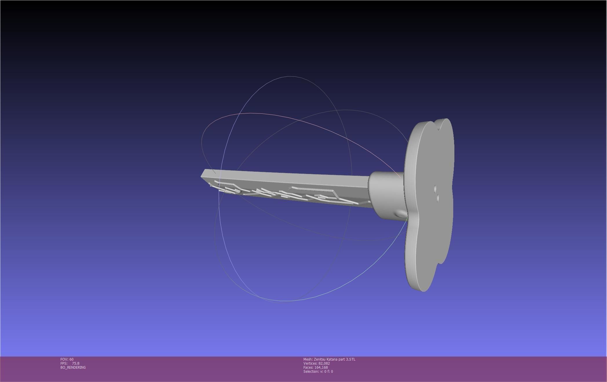 Demon Slayer Zenitsu Katana Printable Model 3D print model_104