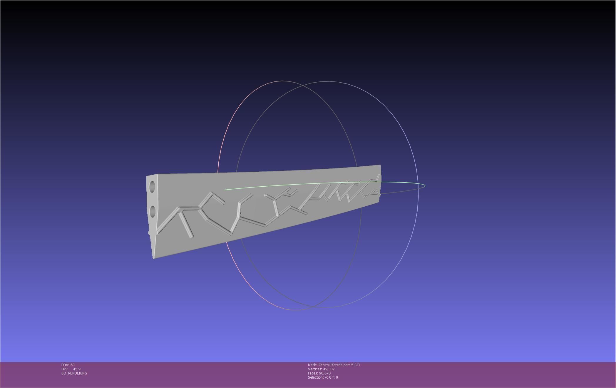 Demon Slayer Zenitsu Katana Printable Model 3D print model_112