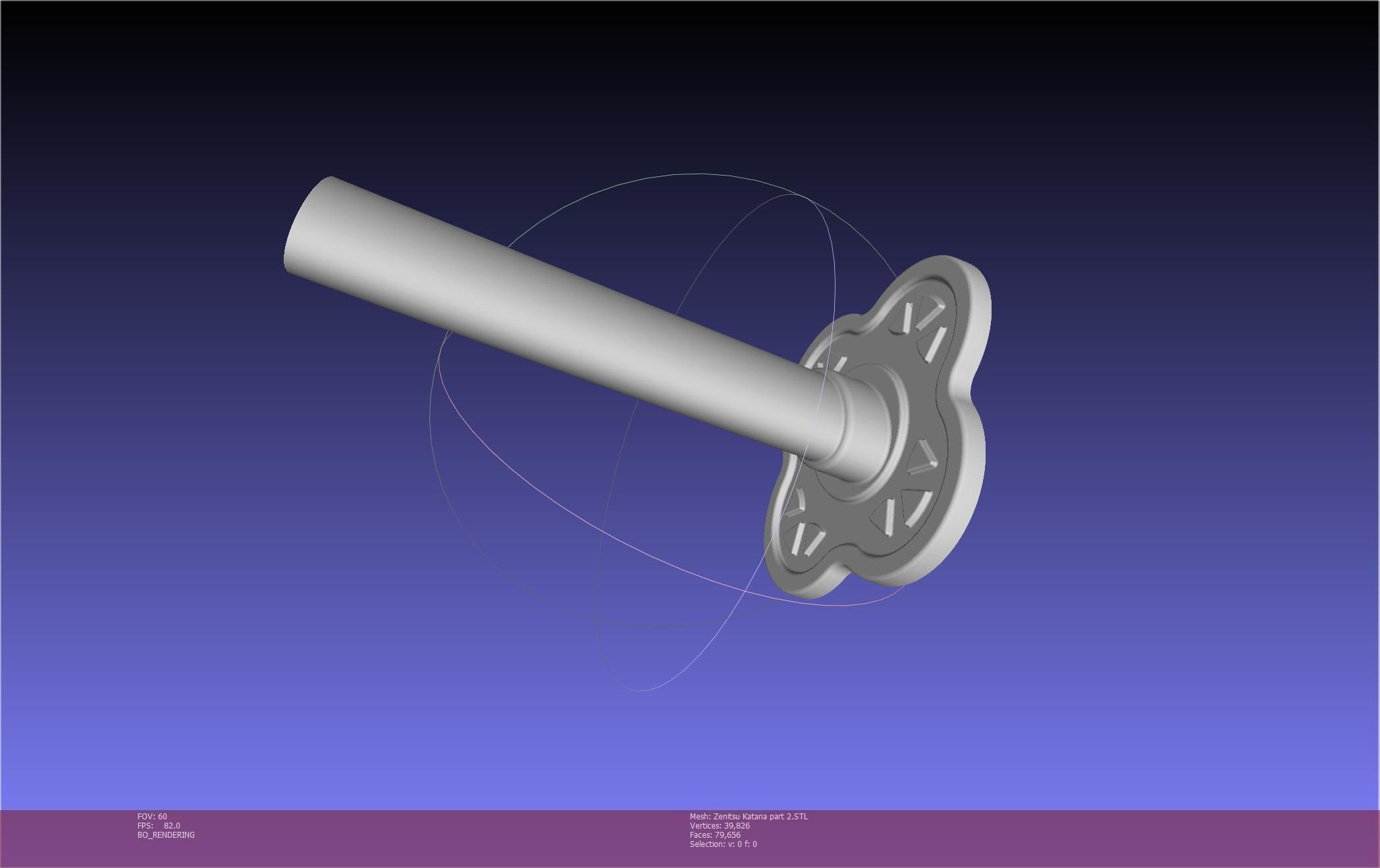 Demon Slayer Zenitsu Katana Printable Model 3D print model_77