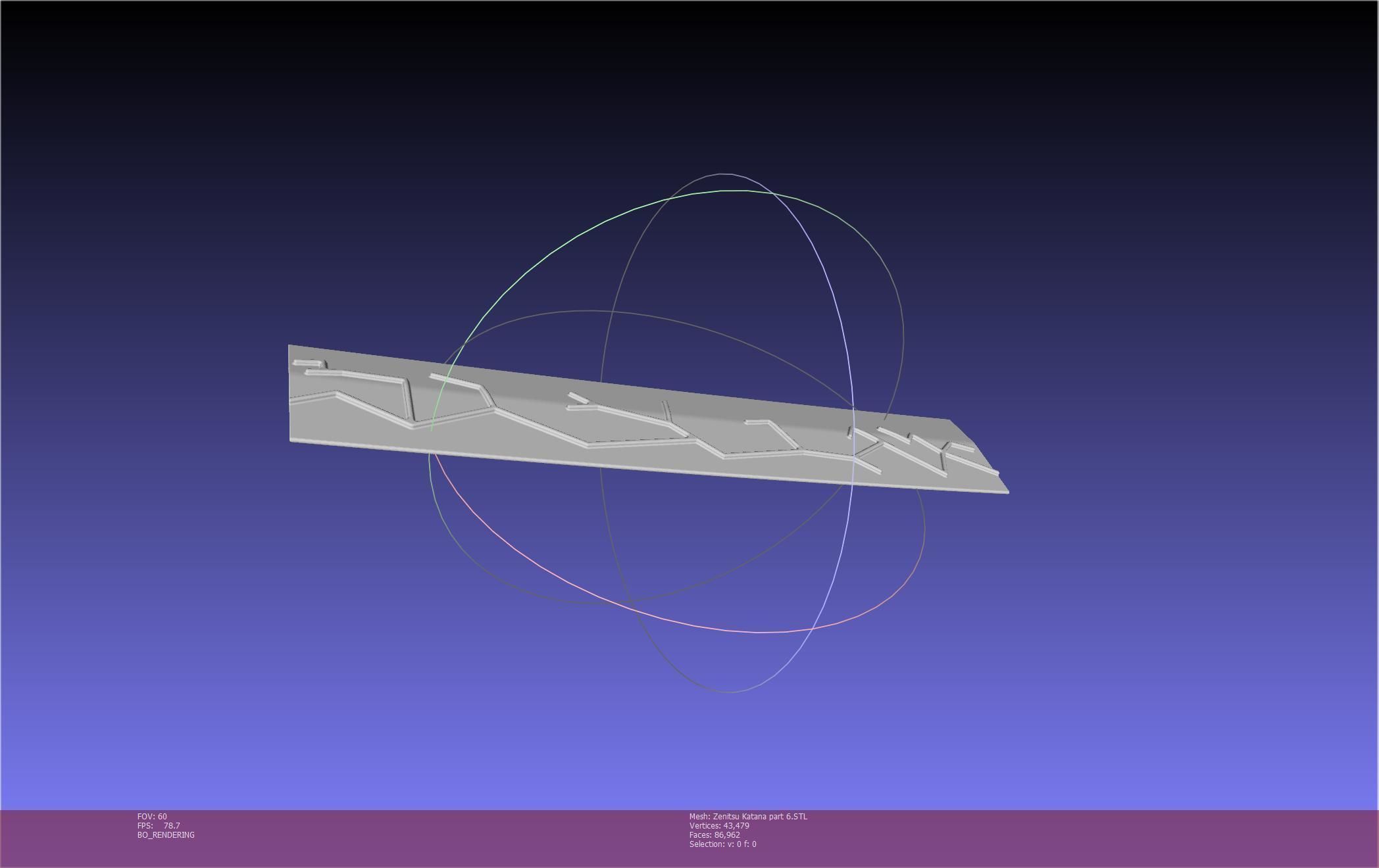 Demon Slayer Zenitsu Katana Printable Model 3D print model_120