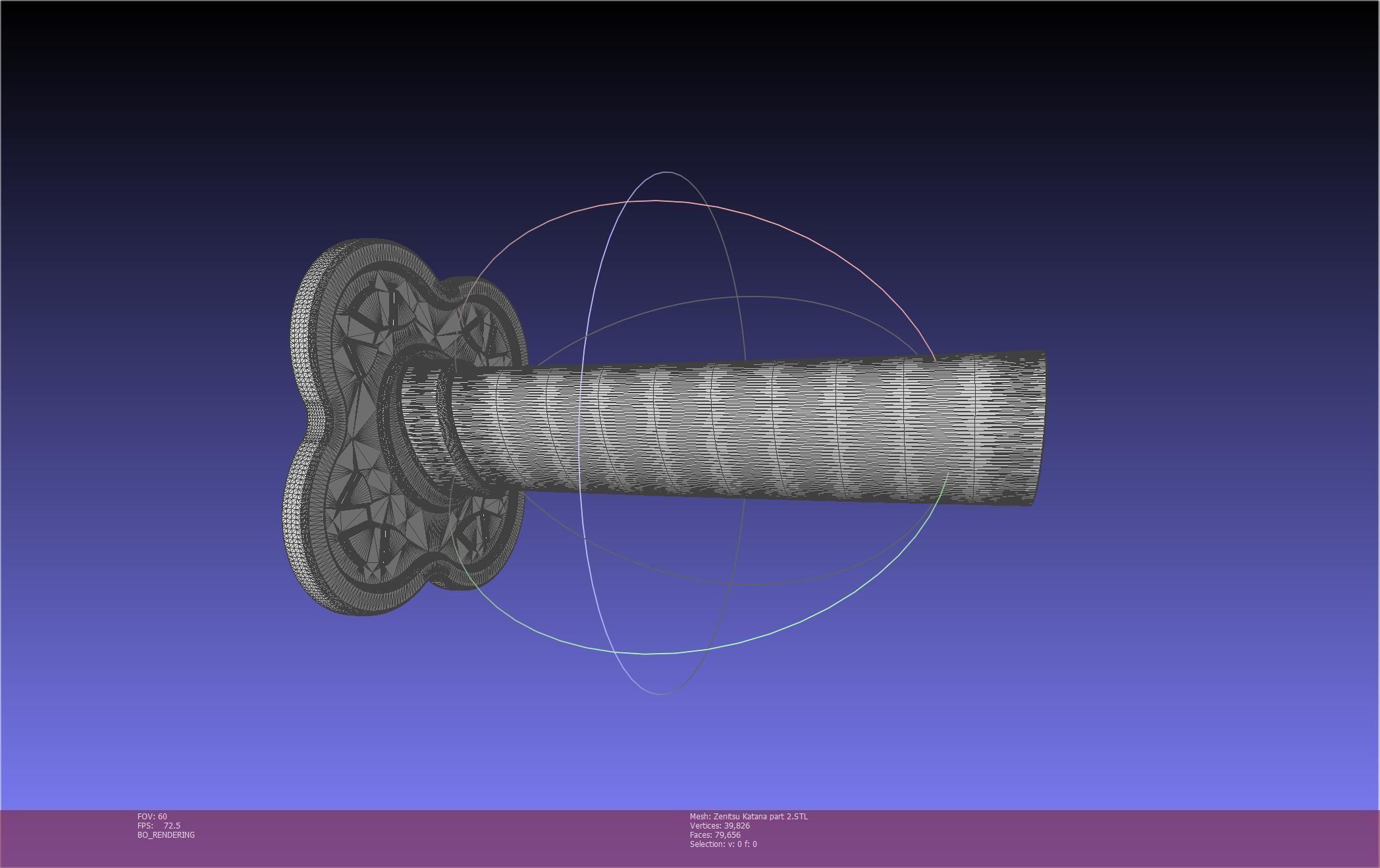 Demon Slayer Zenitsu Katana Printable Model 3D print model_70