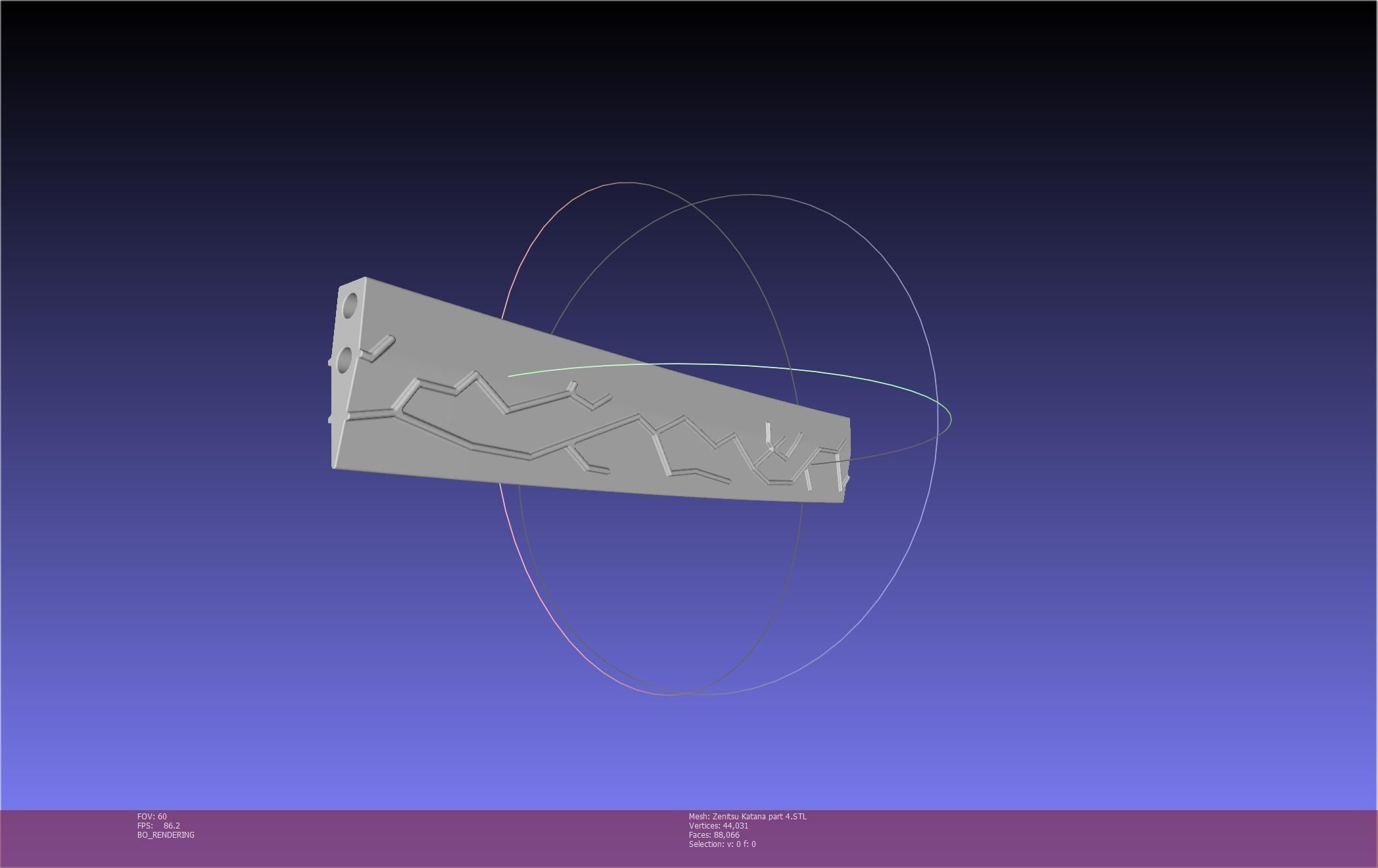 Demon Slayer Zenitsu Katana Printable Model 3D print model_108