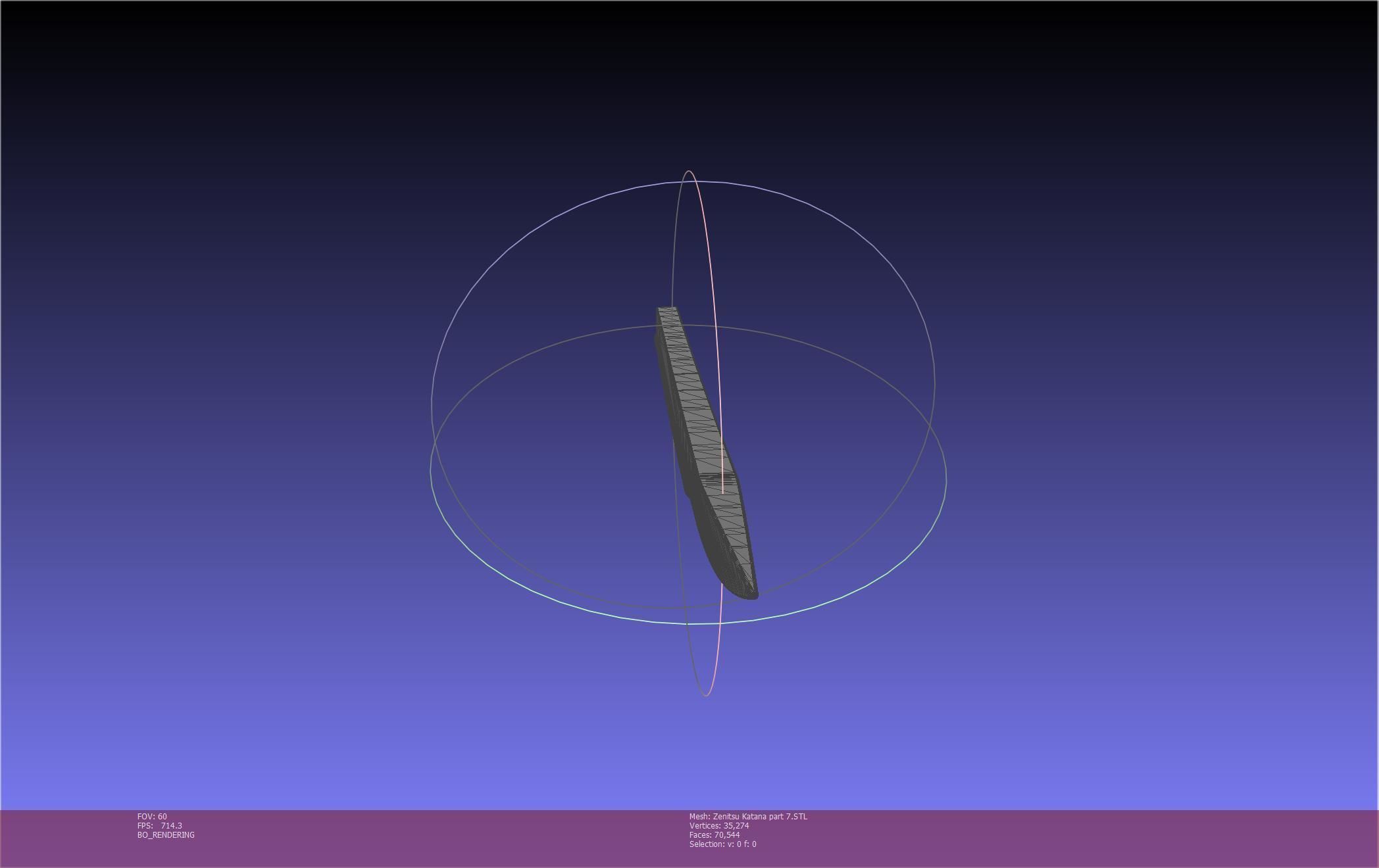 Demon Slayer Zenitsu Katana Printable Model 3D print model_128