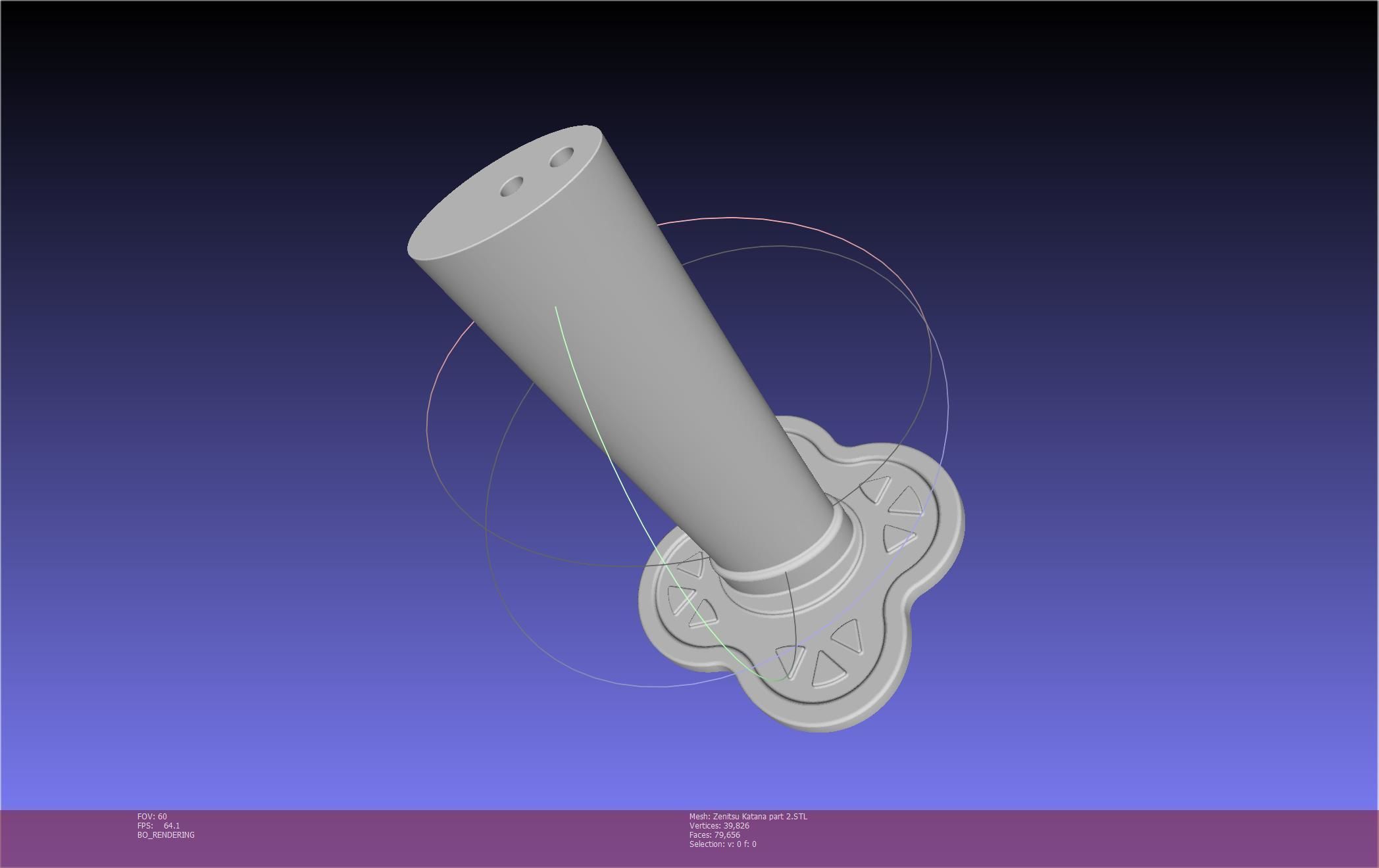 Demon Slayer Zenitsu Katana Printable Model 3D print model_73