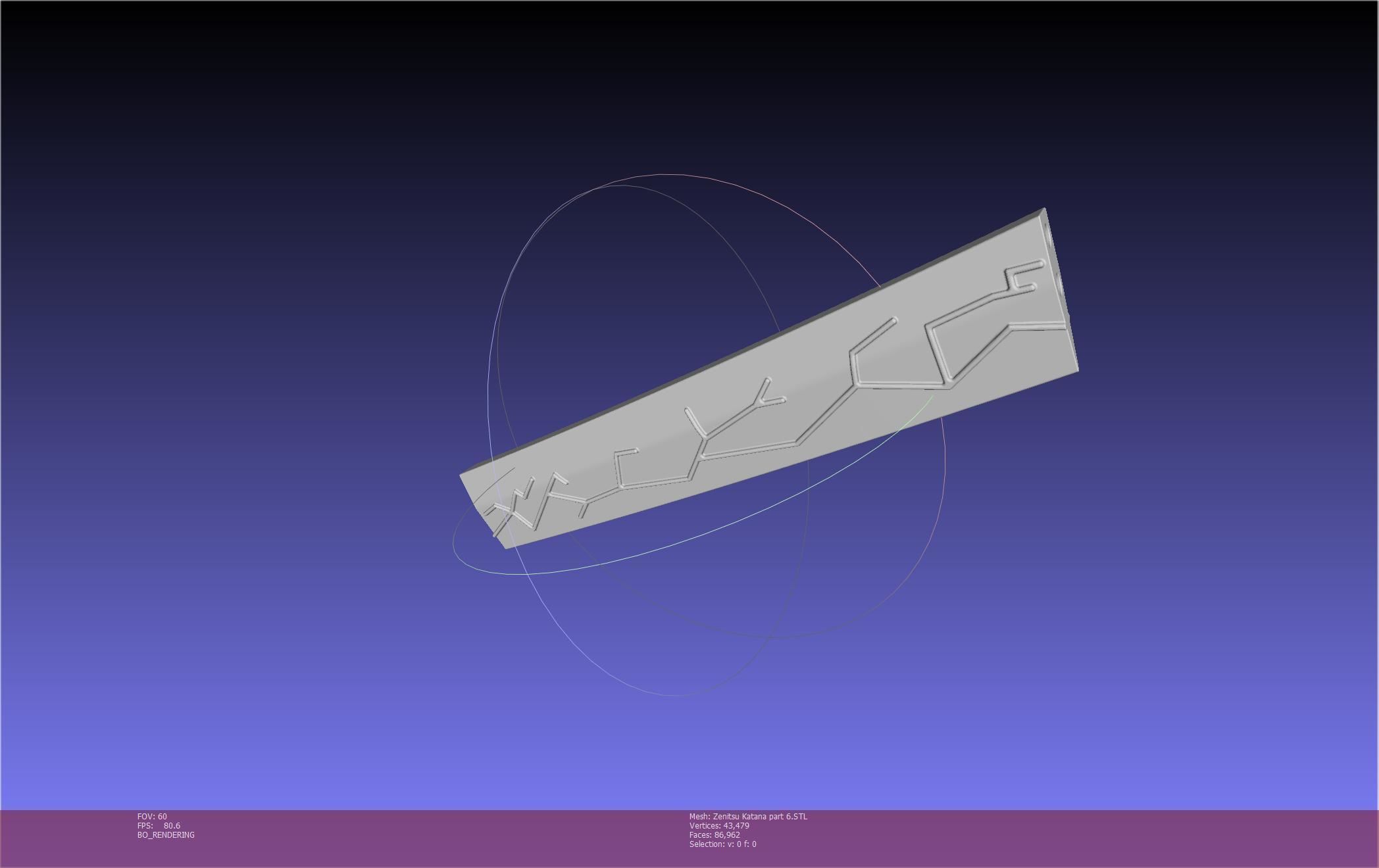 Demon Slayer Zenitsu Katana Printable Model 3D print model_115