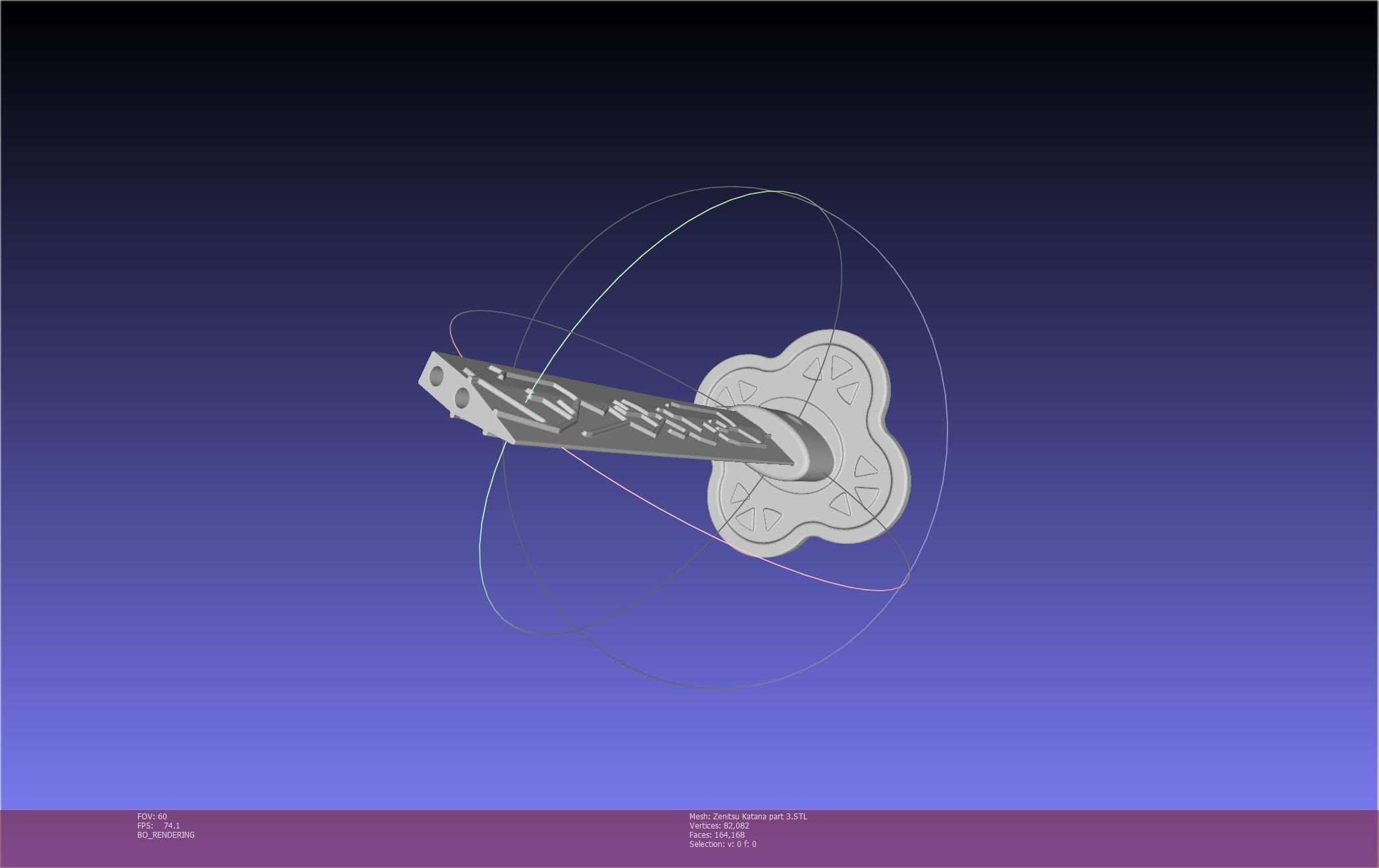 Demon Slayer Zenitsu Katana Printable Model 3D print model_93