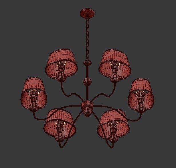 Arte chandelier 3D model_3