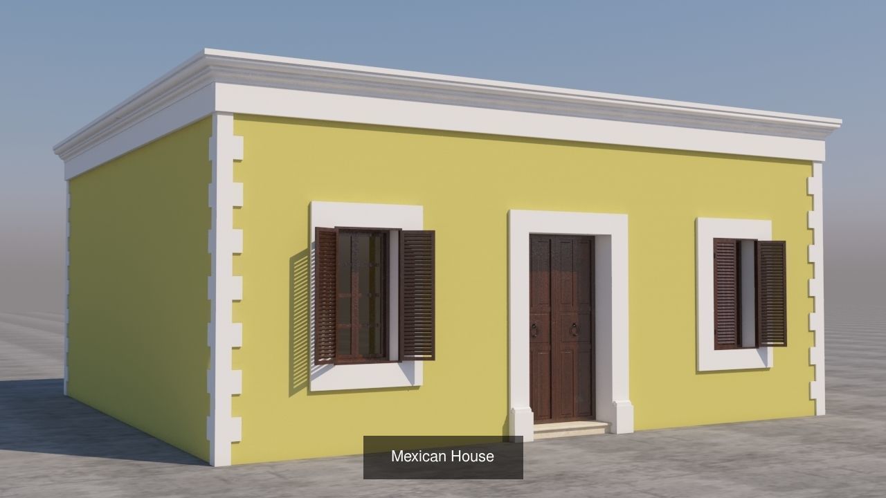 Mexican Houses 3D Model Collection_2