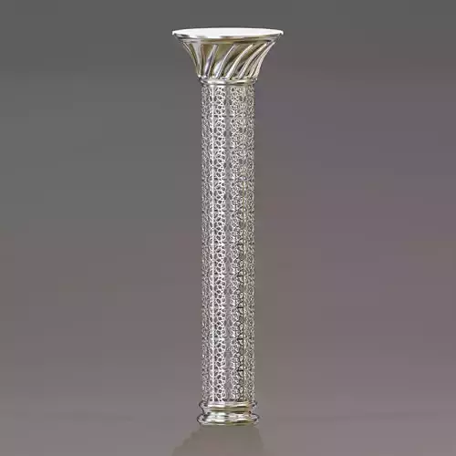 Ornate perforated column