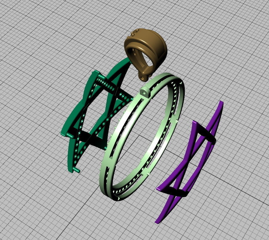 Jewish Star of David 30mm Pendant 3dmodel printable 3D print model_12