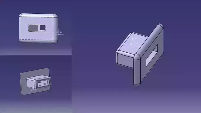 Build in Frame for Futaba Male Connector