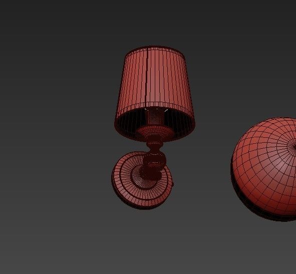Lugarno lamp and ball 3D model_1