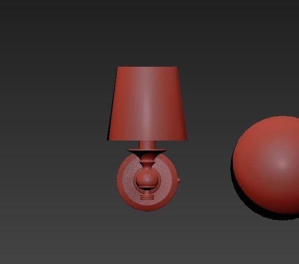 Lugarno lamp and ball 3D model_3