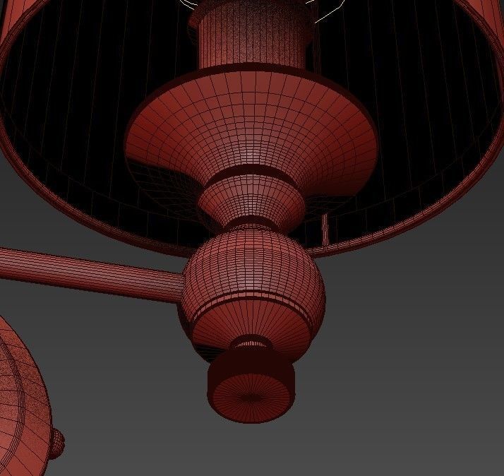 Double sconce lamp 3D model_5