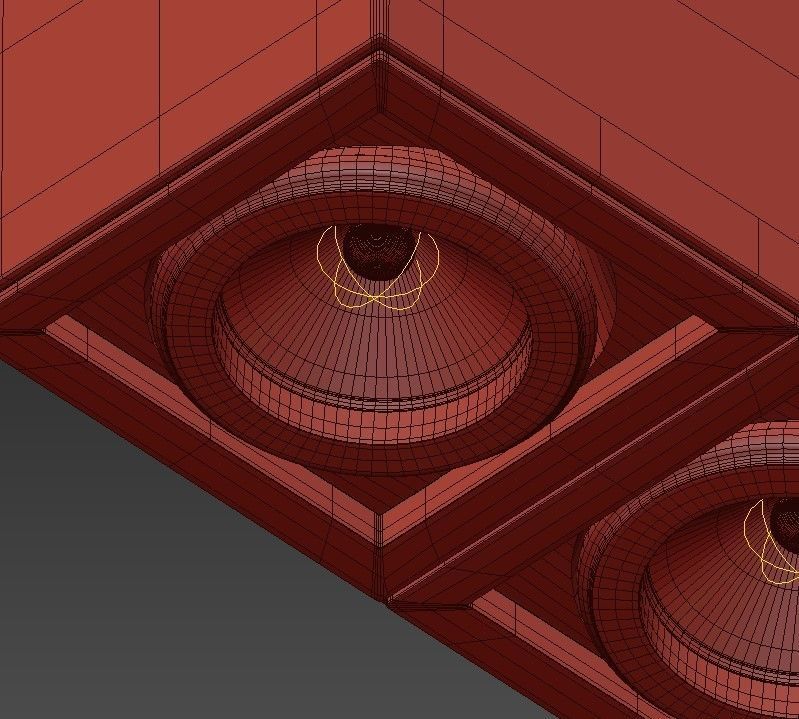 CENTRSVET ceiling light with two lights in middle 3D model_4