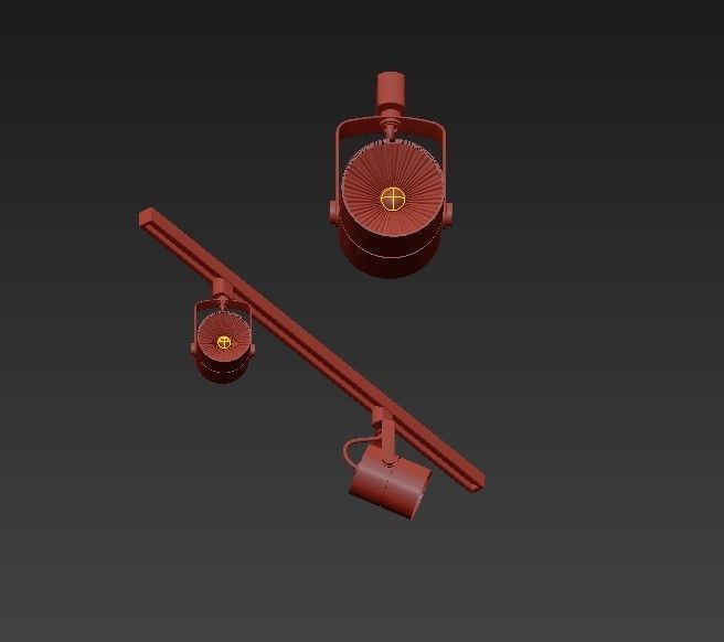 CENTRSVET two spotlights 3D model_2