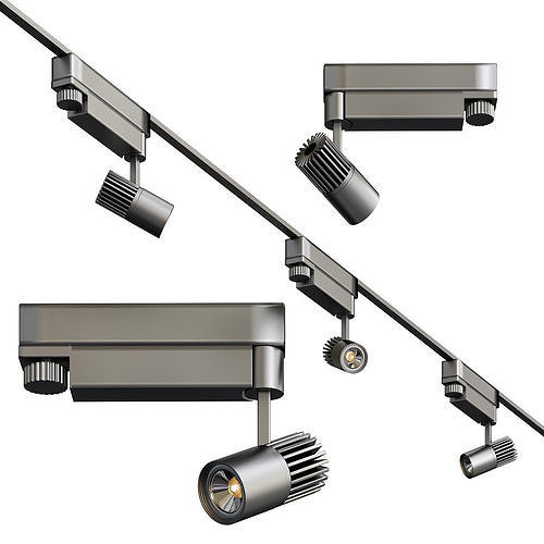 Viabizzuno light pole with two lights 3D model