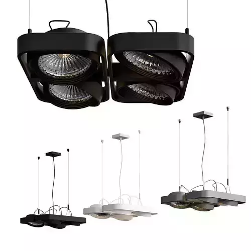 AIXLIGHT pendant lamp with four lights 3D model