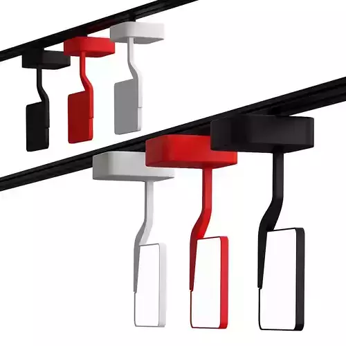 JACKIE light fixture with four squares 3D model