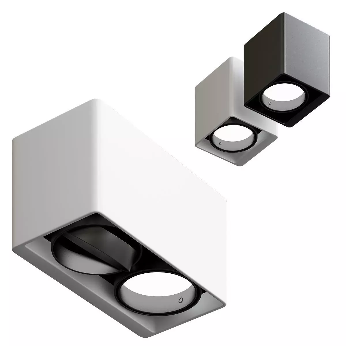 Delta wall light 3D model_0