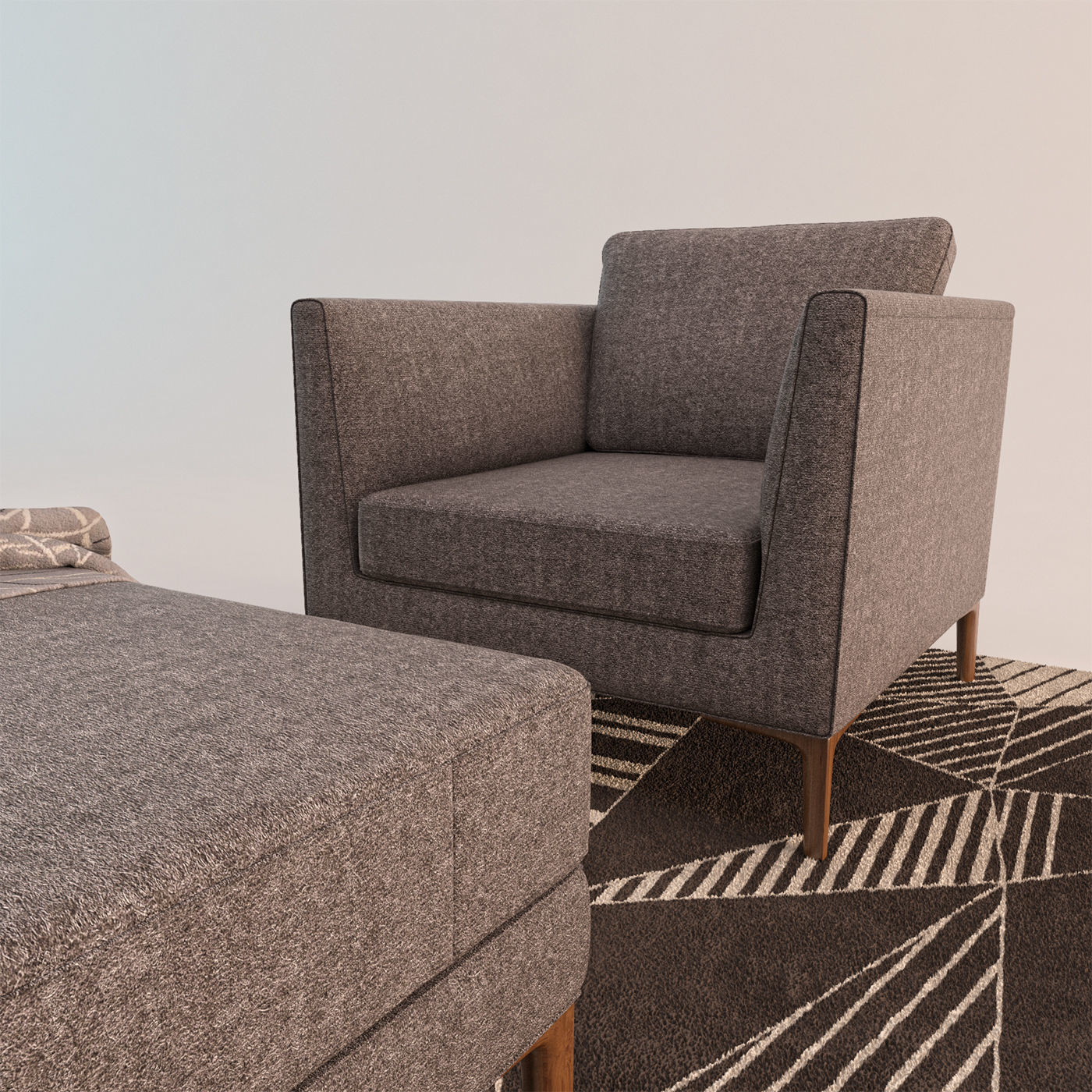 DS 49 chair set 3D model_9