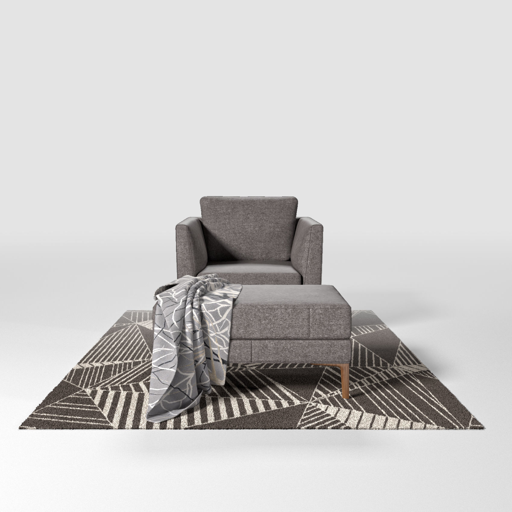 DS 49 chair set 3D model_4