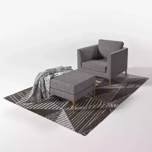 DS 49 chair set 3D model